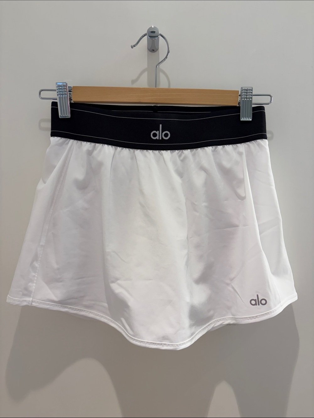 ALO Match Point Tennis Skirt White